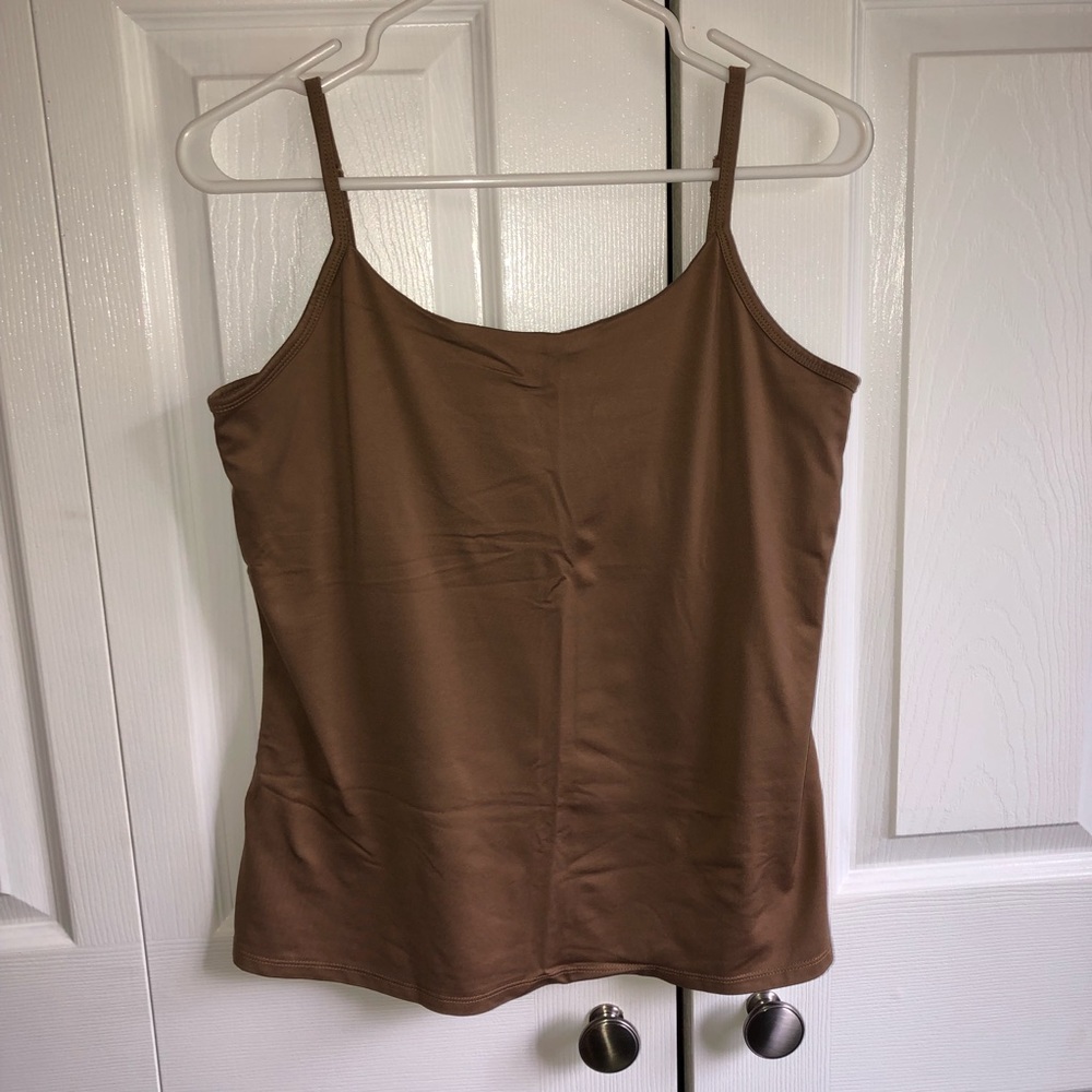 ⭐️2/$12⭐️Light Brown NY&Co Spandex Layering Cami